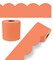 Carson Dellosa 65Ft of Orange Bulletin Board Borders, 1 Roll of Scalloped Trim for Rolling Whiteboard, Cork and Posterboard, Party, Halloween, Office Decorations, and Classroom Decor